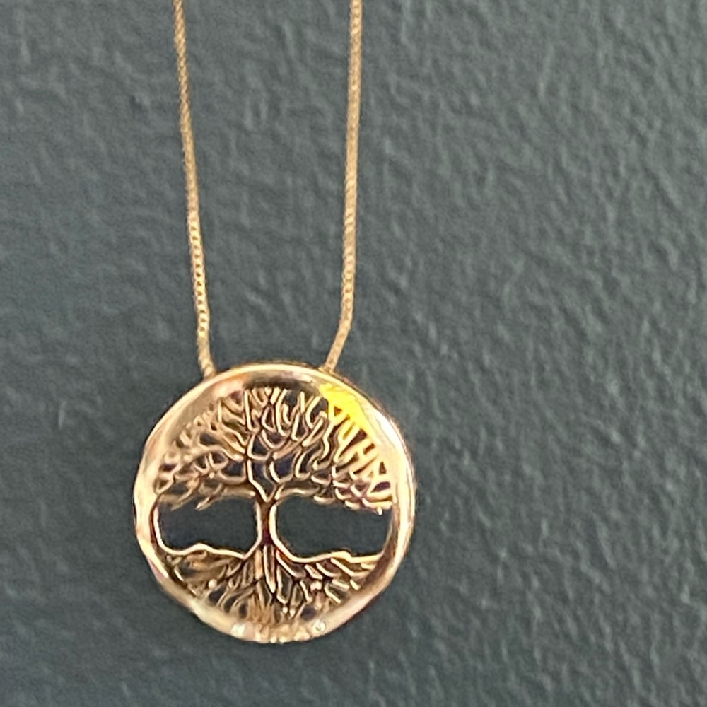 Gold Tree of Life Pendant Necklace